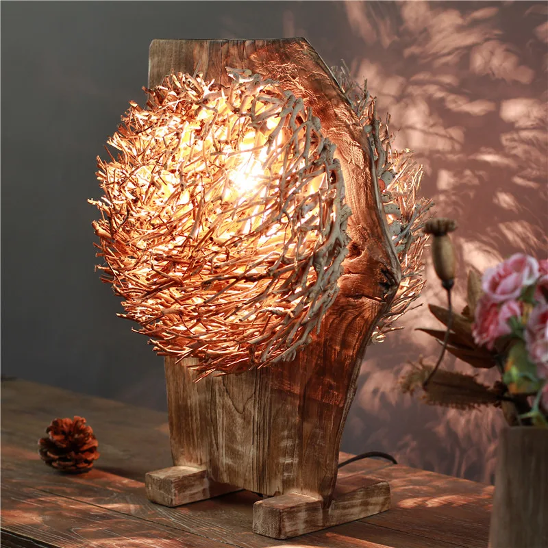 Handmade tea branches desktop creative characteristics fashion restaurant B & B hotel craft decorative lamps
