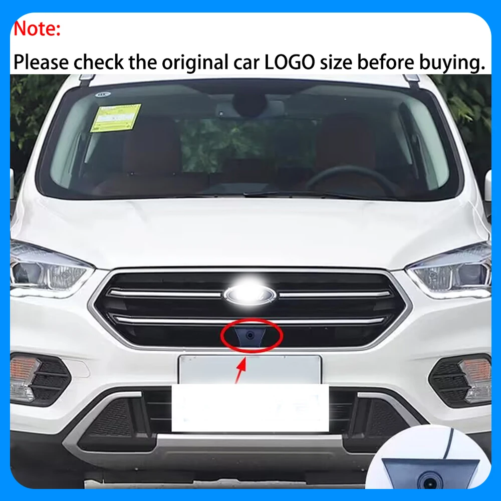 ZhuCamX Ultra Clear Night Vision LOGO Parking Front View Camera For Ford Escape Kuga C520 2013 2014 2015 2016 2017 2018 2019