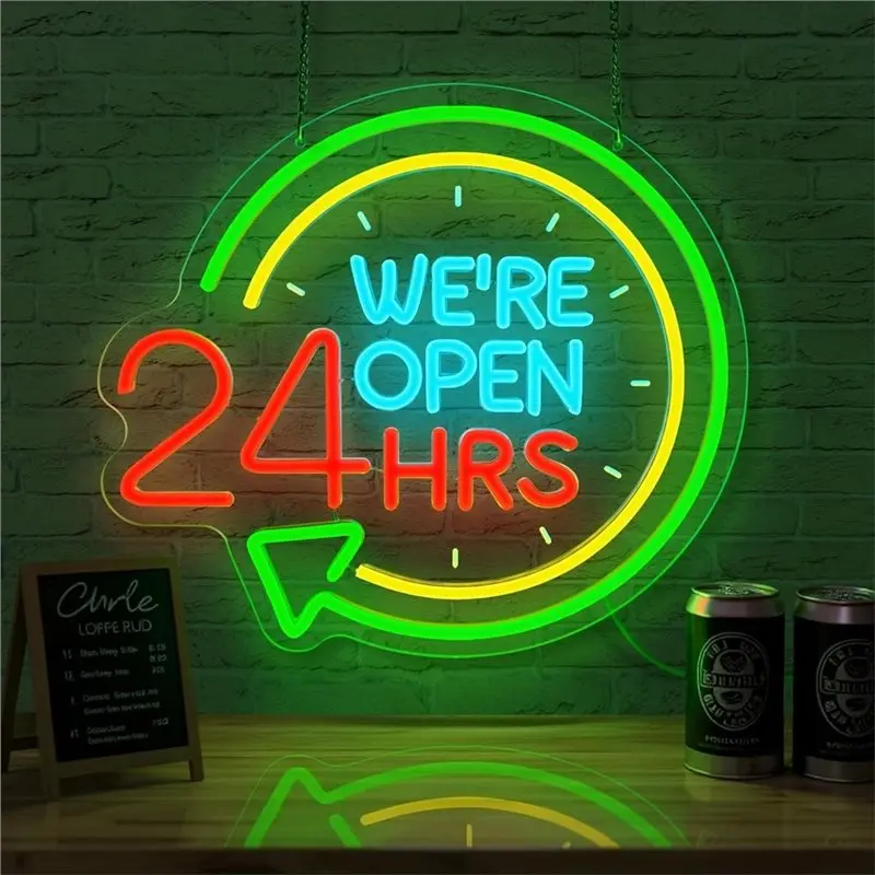 Fine Workmanship Open Neon Sign-Dimmable Neon Light For Restaurant, Hotel, Shop, For Business, Coffee Bar, Convenience Store Dec