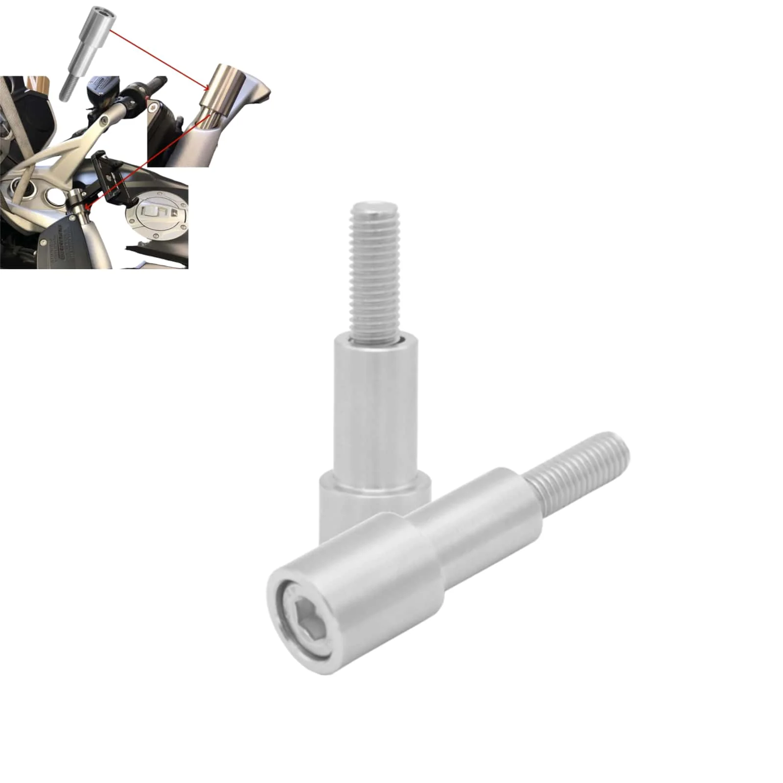 

Motorcycle Accessories Navigation Bracket Extension Rod Support For BMW K1600B K1600GT K1600GTL R1200 1250RT 2014-2020