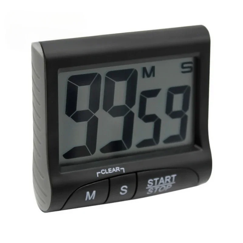 Portable Digital Countdown Timer Clock Large LCD Screen Alarm for Kitchen Cook Kitchen Timer Stopwatch