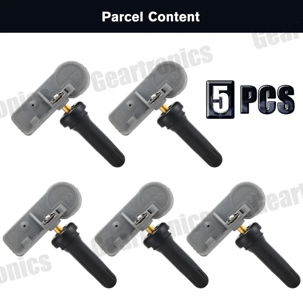 5pcs Tire Pressure Sensor TPMS For Jeep Wrangler Grand Cherokee Challenger Dodge OEM 56029398AB 68241067AB