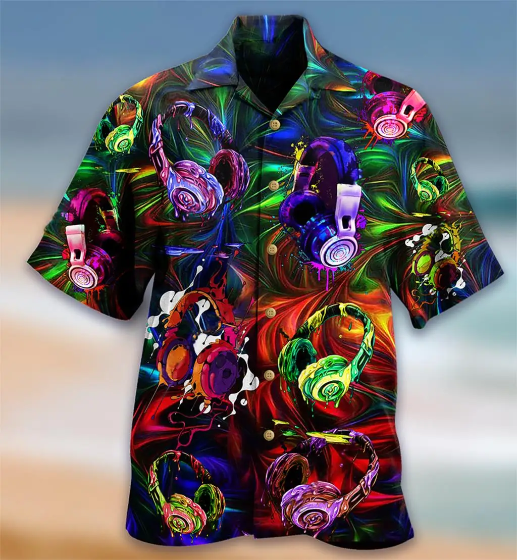 Dart Hawaiian Shirts Men Women Fashion Oversized Blouses Men\'s Vocation Lapel Beach Camisas Clothing Owl