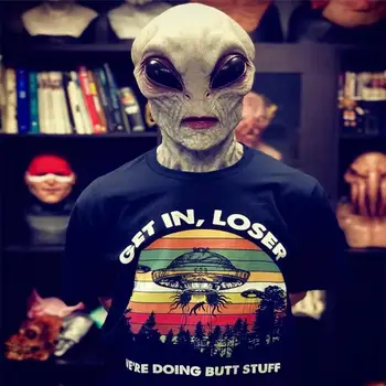 萬聖節外星人面具角色扮演恐怖UFO骷髏乳膠面具頭盔嘉年華裝扮派對服裝道具 8 最佳銷售 萬聖節面具 - №2