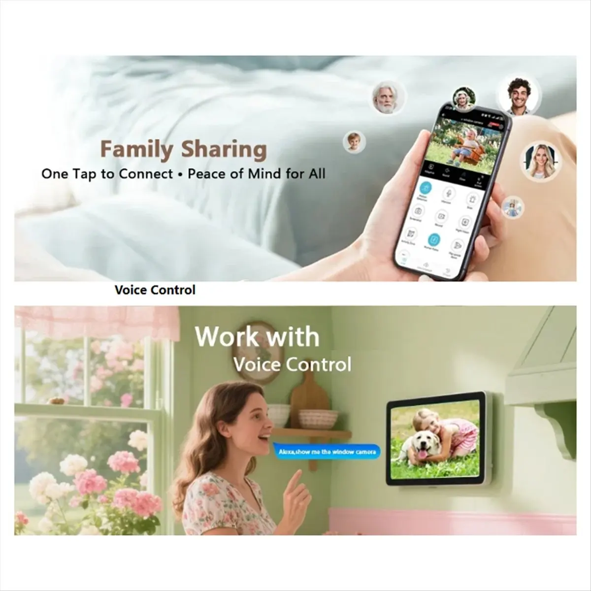 【WYPRZEDAŻ 24H!】Kamera okienna 3MP 2K z kolorowym trybem nocnym, dwuzakresowe WiFi 2.4GHz 5GHz, kamera bezpieczeństwa do domu z detekcją ruchu i ludzi