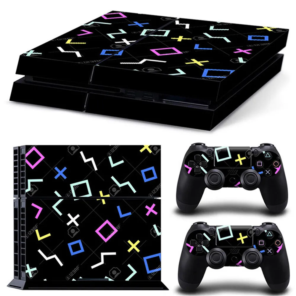 Math formule ontwerp controller vinyl skin sticker voor ps4 Decal Skin Cover voor PS4 Console + 2 stuks Controller Bescherming Skins