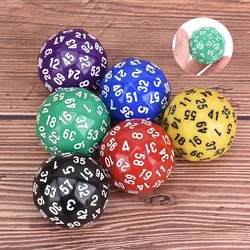 1Pc 60 Face Gaming Dice Sixty Sided Die Number 1-60 Acrylic Cubes Dice perfect Board Game for an Outdoor Atmosphere