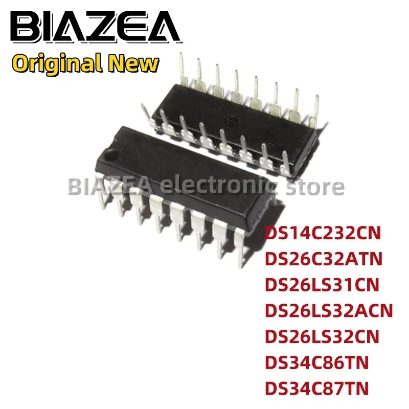 1piece DS14C232CN DS26C32ATN DS26LS31CN DS26LS32ACN DS26LS32CN DS34C86TN DS34C87TN DIP-16