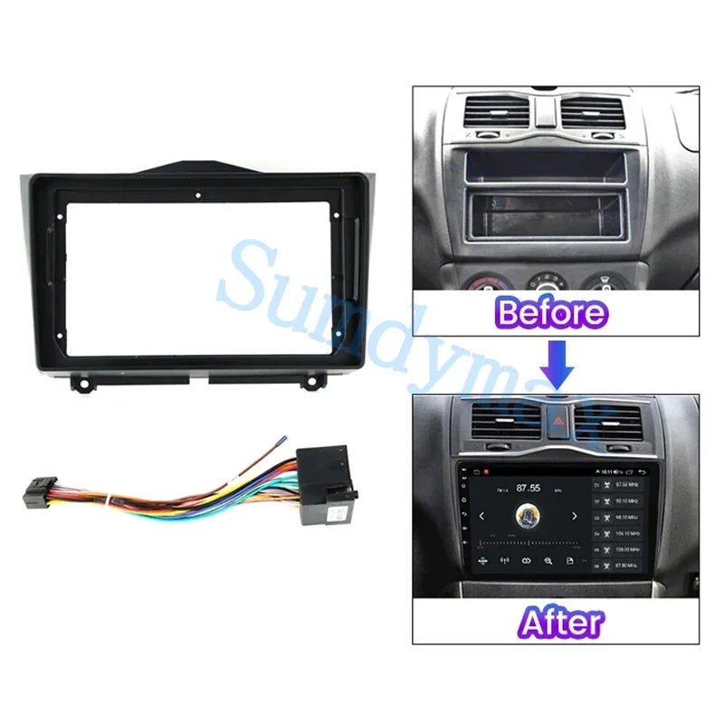 9 Inch Car Radio Frame For Lada Granta 2018 2019 Dash Kit Install Facia Console Bezel Adapter