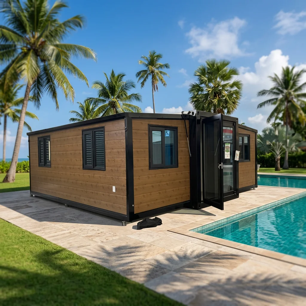 Expandable Office Prefab House Modular Cabin for Construction Site Worker Dormitory Staff Room