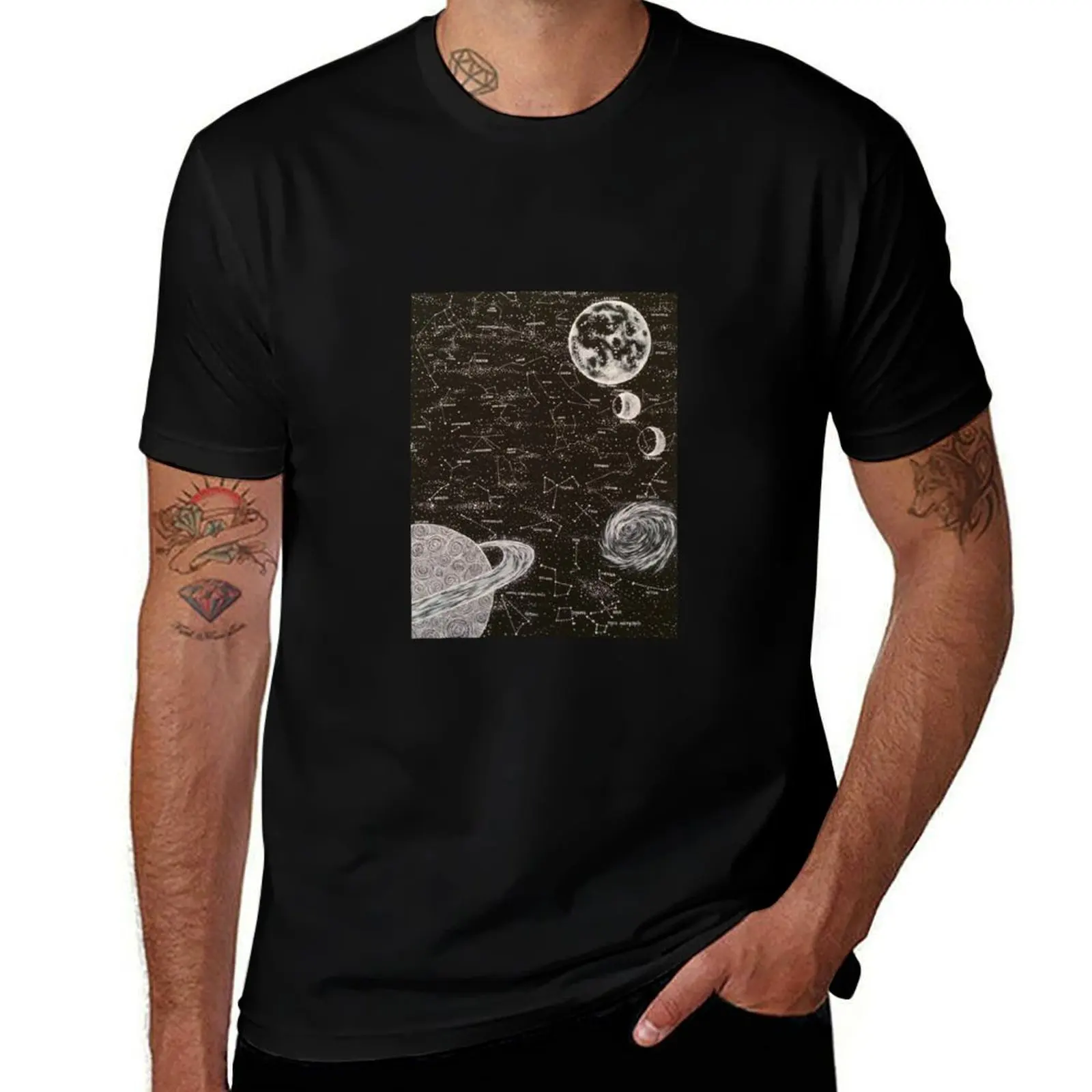 

Space T-Shirt plus size clothes Anime t-shirt Luxury man kawaii clothes clothes for men