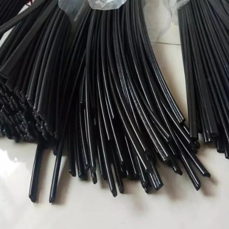 2.5mm X 5mm X 1meter Black ABS PP PE Plastic Welding Rods Sticks For Car Bumper Repair