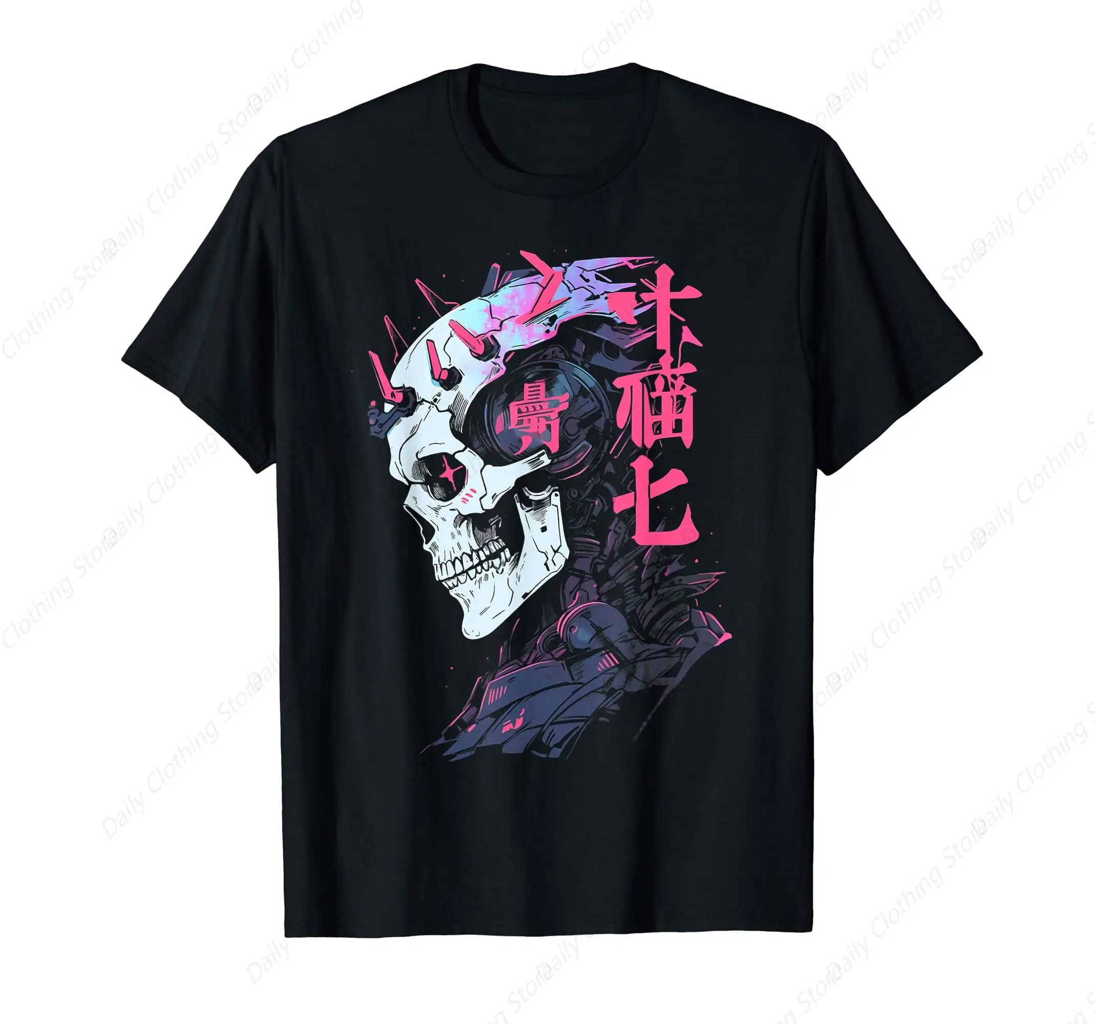 Anime Manga Cyberpunk Aesthetic Techwear Harajuku T-Shirt Sport Leisure Tee Funny Graphic Clothing Gifts Short Sleeve Leisure