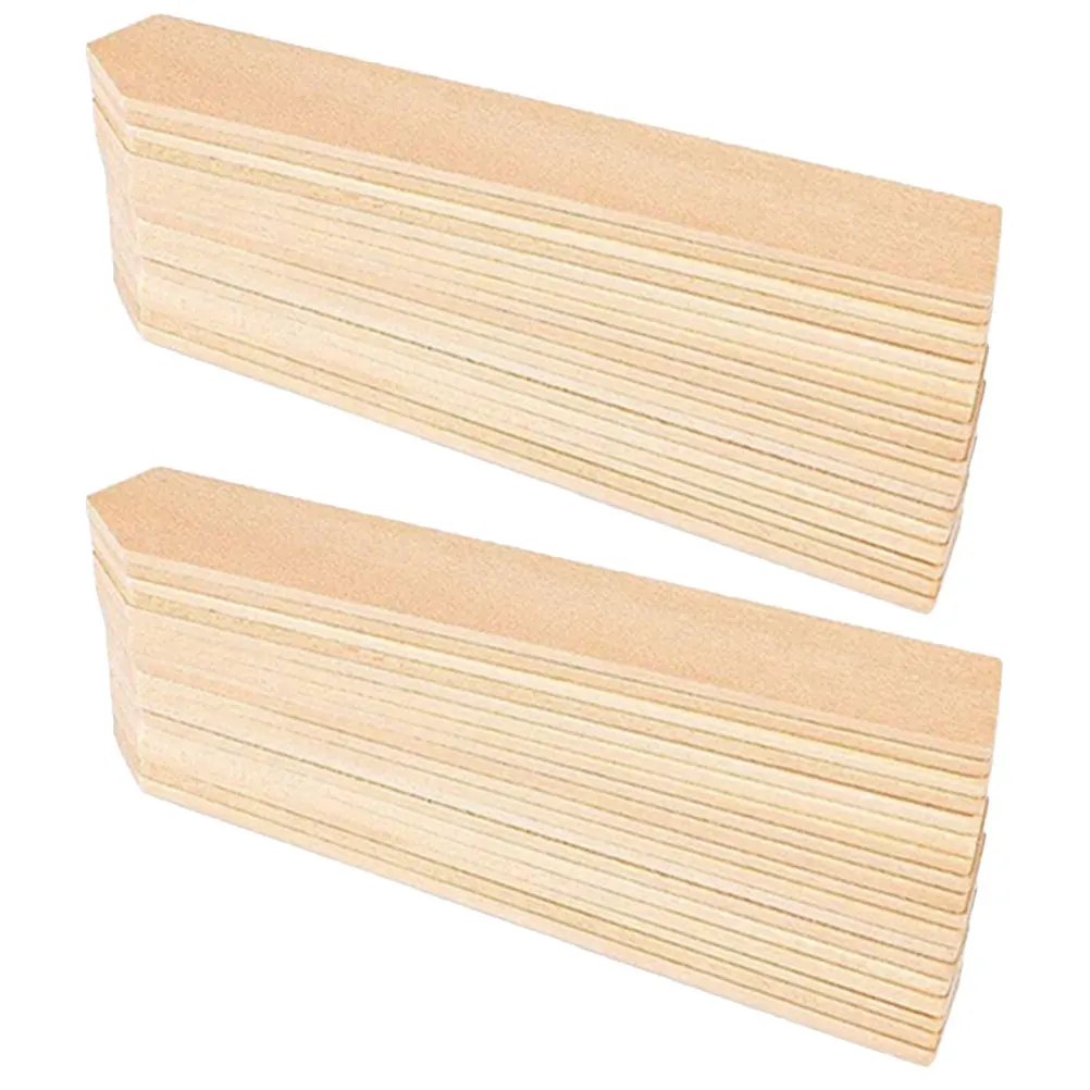 

50pcs Wooden Plant Labels Eucalyptus Garden Markers Vegetable Tags Blank Signs Stake Sticks Herb Identifying Boards Outdoor Pot