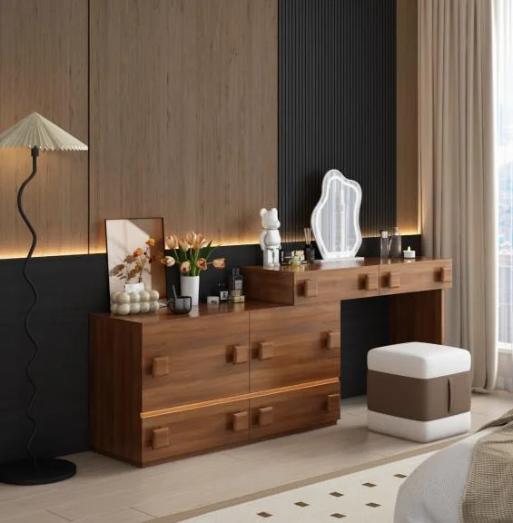 #￥Factory Direct Home Furniture Bedroom Makeup Vanities Set Luxury Women's Vanity Dressing Table for Bedroom