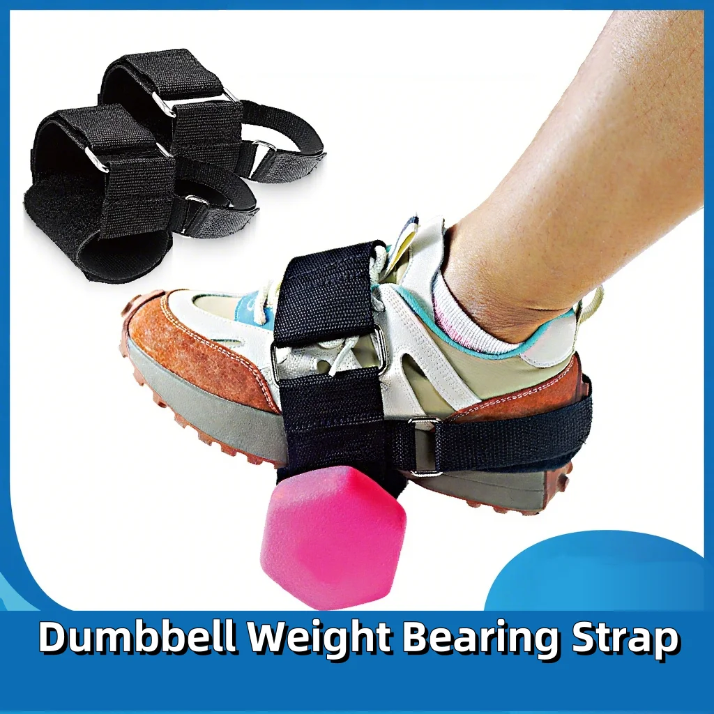 2Pcs Dumbbell Foot Attachment for Leg Workout at Home Ankle Straps for Weights Tibialis Trainer Hip Flexors Exercise Tool