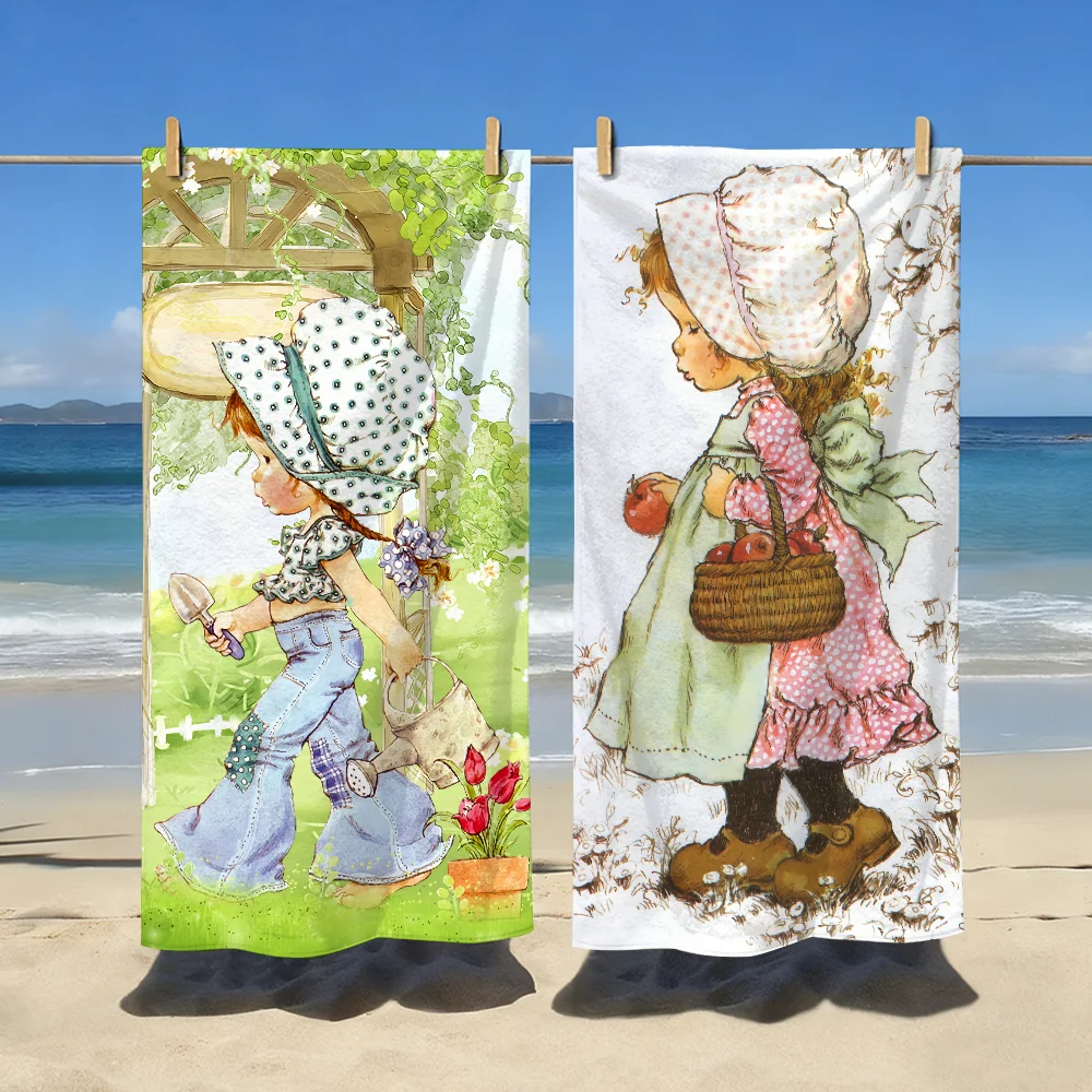 Art S-Sarah Kay Swing Girl Towel Soft Pool Gift For Travel Gym Shower Camping Quick Dry Sports Large Beach Towels