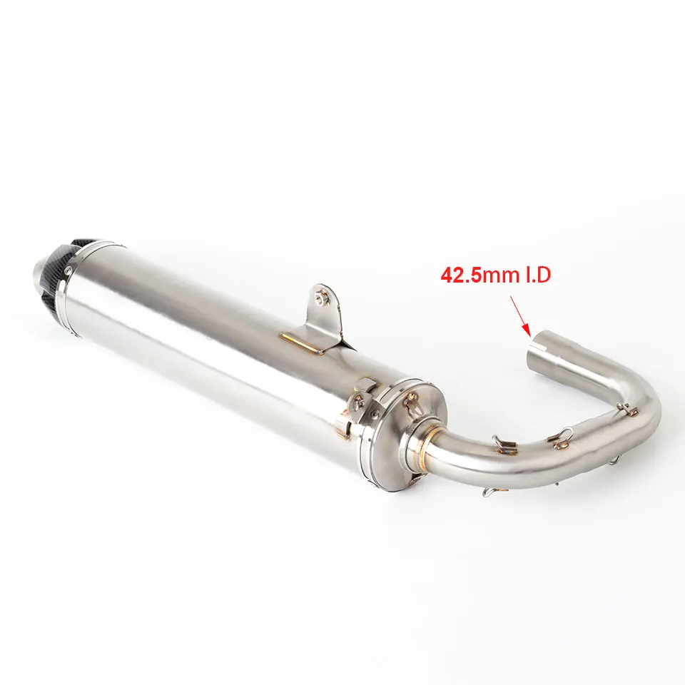 ATV Motorcycle exhaust system ATV muffler with link pipe For YAMAHA  RHINO 660 YXR660F 4WD 2004-2007 rhino 660 exhaust