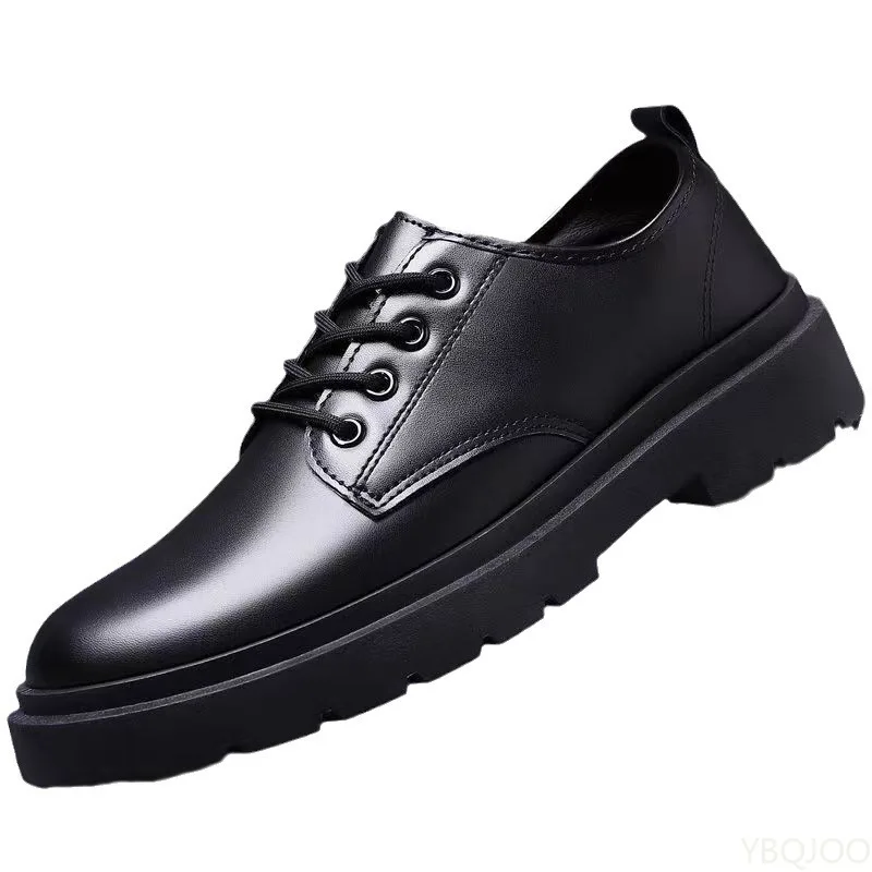 Business Office Formal Wear Casual Lace Up Men's Shoes Spring and Autumn Fashion New Breathable Anti Slip Men's Shoes 2026