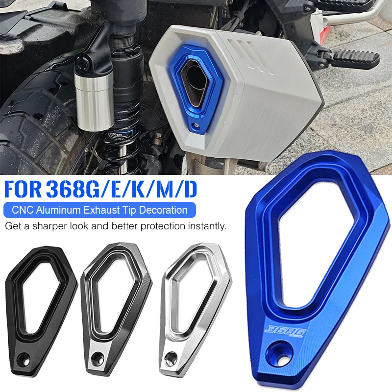 

For Zontes 368G Exhaust Tip Decorative Cover 368E 368D 368K Motorcycle Accessories CNC Aluminum Pipe Tail Decoration Protector