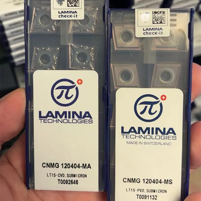 CNMG120404-MA LT15/CNMG120408-MA LT15/CNMG120404-MS LT15/CNMG120408-MS LT15 CNMG431 CNMG432 LAMINA CNC carbide inserts 10PCS/BOX