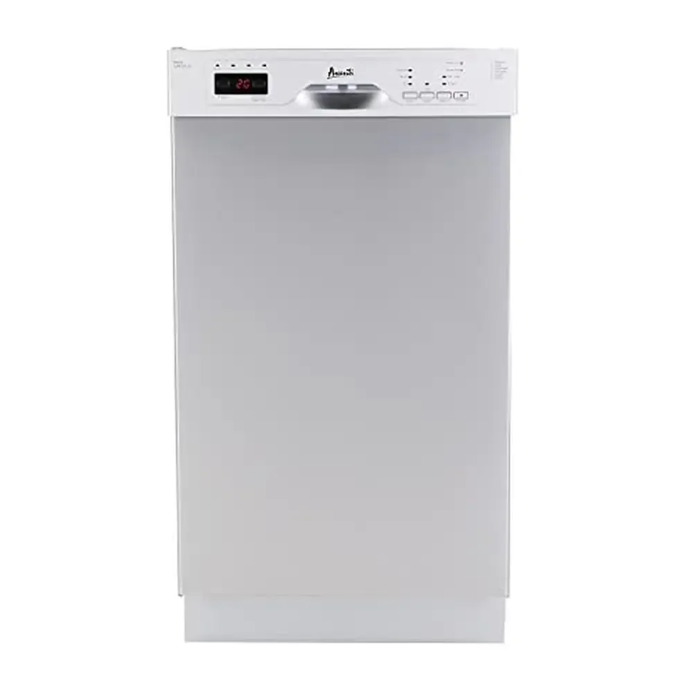 18-Inch Stainless Steel Dishwasher LED Display 3 Wash Options 6 Cycles Low Noise Rating 53dB Compact Maximum Capacity Advanced