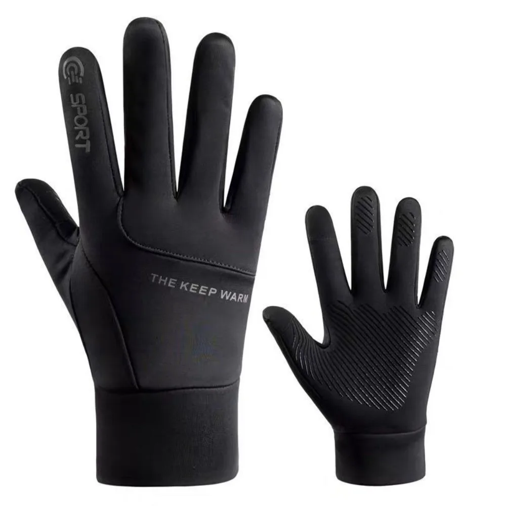 New Plush Winter Gloves Warm Touchable Screen Driving Mittens Full Finger Full Finger Gloves for Outdoor Cycling Skiing