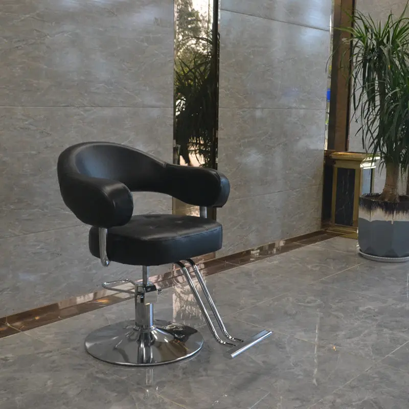 specifically chair, Hair salon designed for hair salons, featuring adjustable height, swivel function, and a European-style