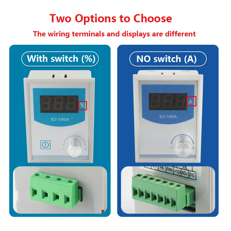 SJ-180A DC24V Miniature High-precision Manual Tension Adjustable Small Magnetic Powder Controller DC Digital Display 0-4A