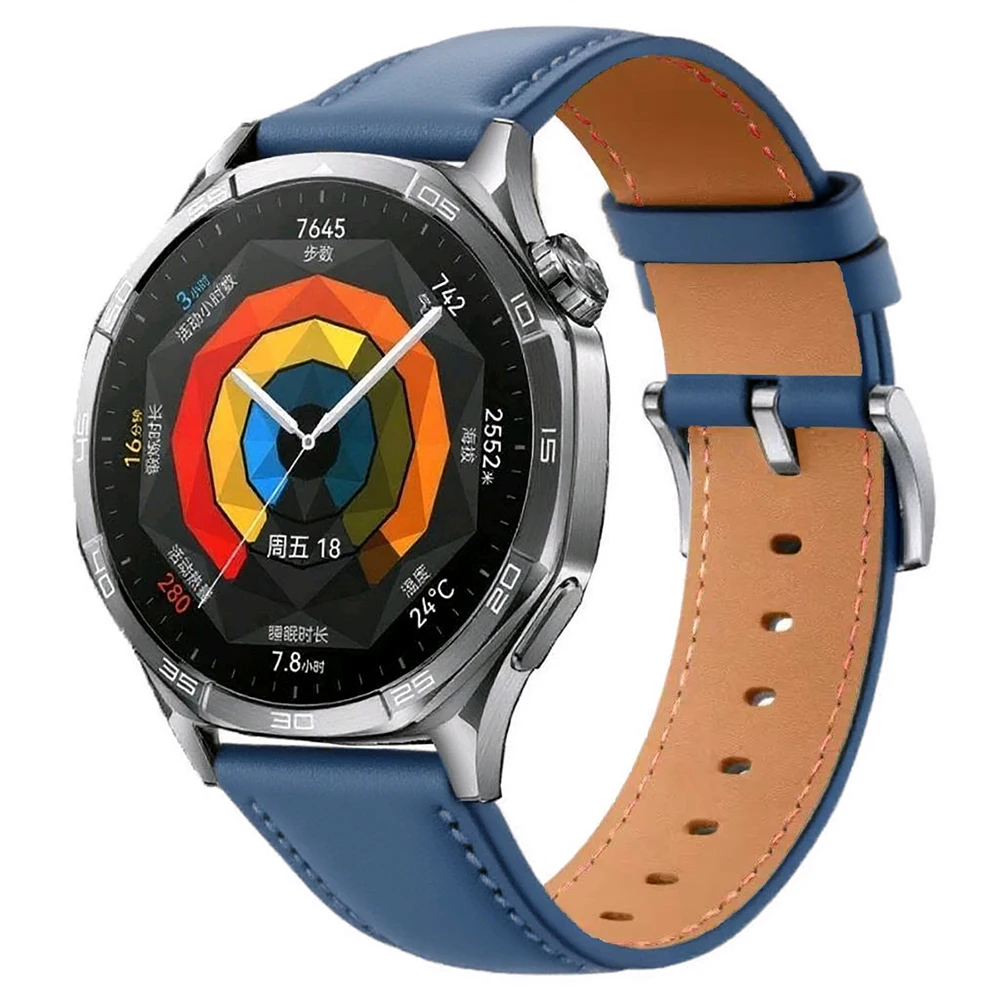 Кожаный ремешок 22 мм для Huawei Watch GT 6 5 PRO 46 мм, браслет для HUAWEI WATCH GT3 GT 5 Pro 46 мм/GT4 GT 3 Pro 46 мм Smart Watch