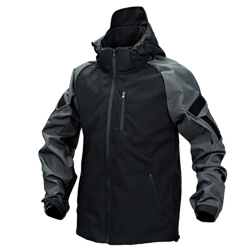

Men's Stormtrooper Training Mountaineering Outdoor Hiking Fitness Tactics Warm Camping Hoodie Waterproof and Durable Windbreaker