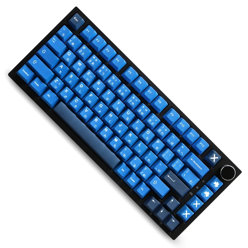 GMK Striker Keycaps PBT Material 129 Key Cherry Profile Five Side Dye-Sub Keycap for 61/87/104/108 Mx Switch Mechanical Keyboard