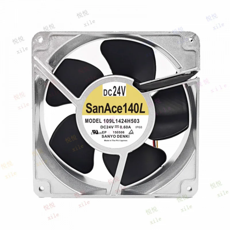 

L L ДЛЯ SANYO 109L1424H503 DC24V 0,60A 14CM Охлаждающий вентилятор с алюминиевой рамой