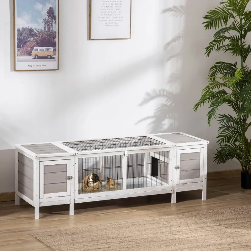 

New European wooden rabbit production nest Small and medium-sized indoor household rabbit special cage