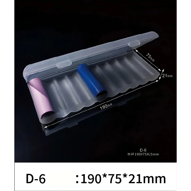 White Portable Waterproof Battery Storage Box, Hard Plastic Multi-Slot Travel Case for AA AAA 18650 Li-ion Button Cell Batteries image 5