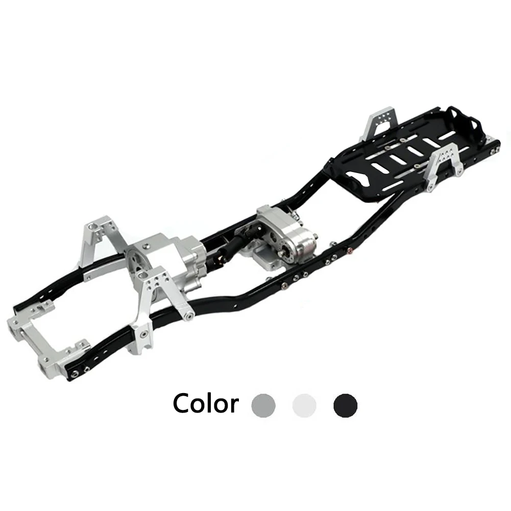 Nowa metalowa rama podwozia 313 mm 12,3 cala z skrzynią biegów do gąsienic 1/10 RC Axial SCX10 i SCX10 II 90046