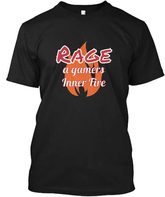 Rage Gamers Inner T-Shirt Made in the USA Anime Pattern Clothing Cotton Short Sleeve