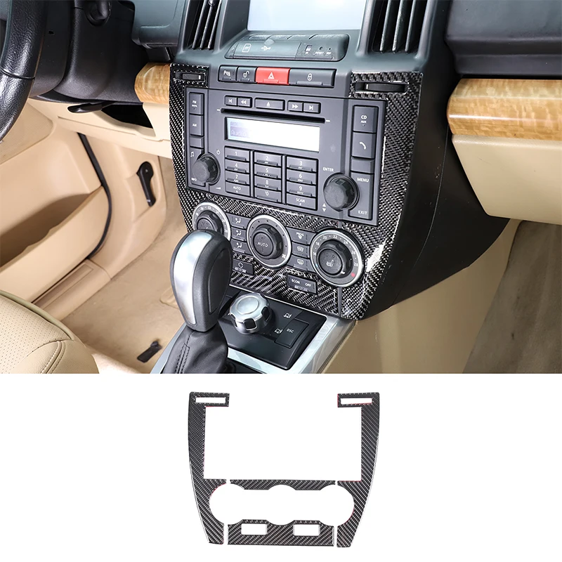 

For 2007-2012 Land Rover Freelander 2 Soft Carbon Fiber Car Air Conditioning Adjustment Switch Cover Sticker Car Accessories