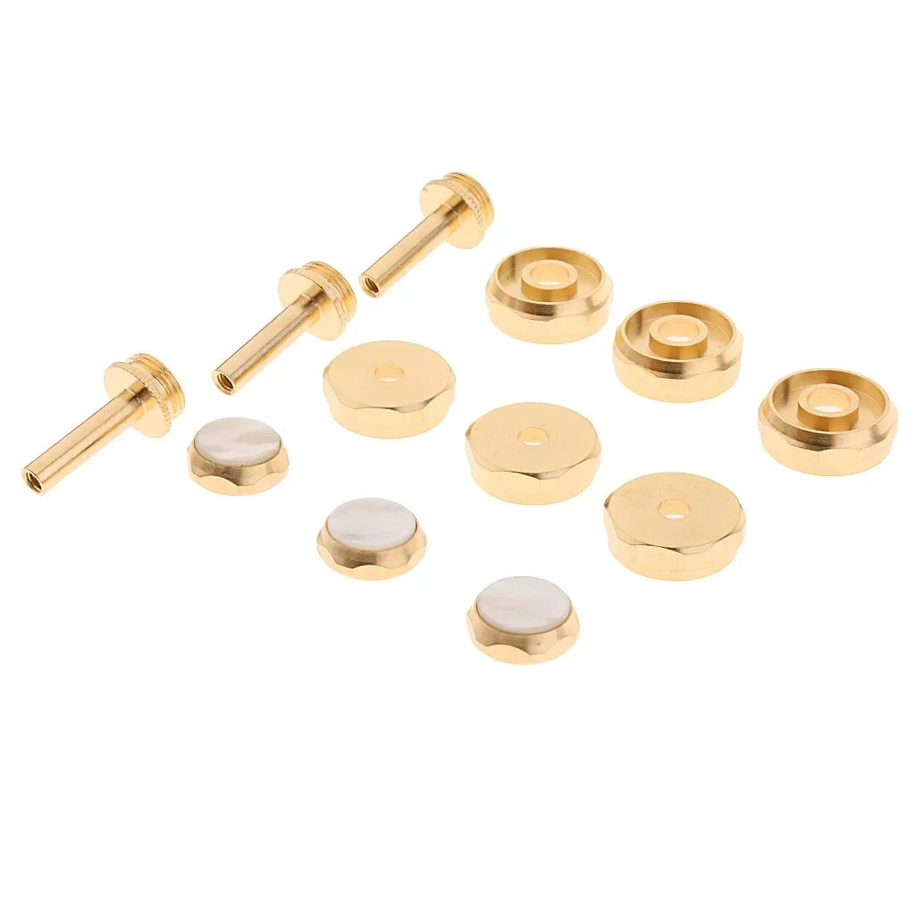 

Trumpet 12-Piece Set: Piston Assembly Parts with Buttons, Connecting Rods, Upper/Lower Caps