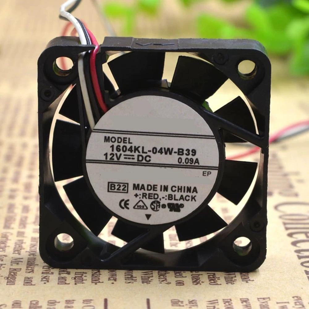 

1604KL-04W-B39 DC 12V 0.09A 4cm 4010 40*40*10mm 3-PIN Terminal Servo Drive Cooling Fan