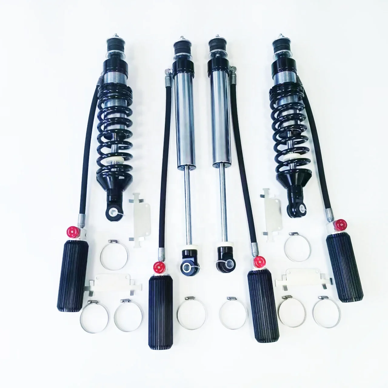 4x4 Off-Road Adjustable Coilover Shock Absorber 16-Stages Compress 2-Inch Lifting Front Rear Suspension For Toyota LC100
