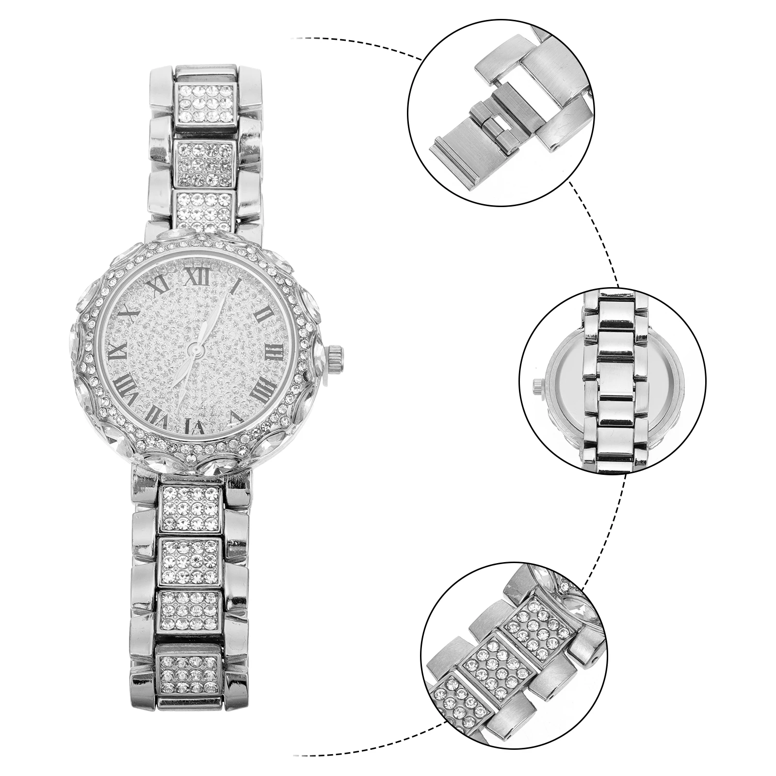 

Rhinestone Women Fashion Adjustable Strap Quartz Watches Girls Wristwatch Lady Watch Students WristWatch Rhinestone Ladies Watch