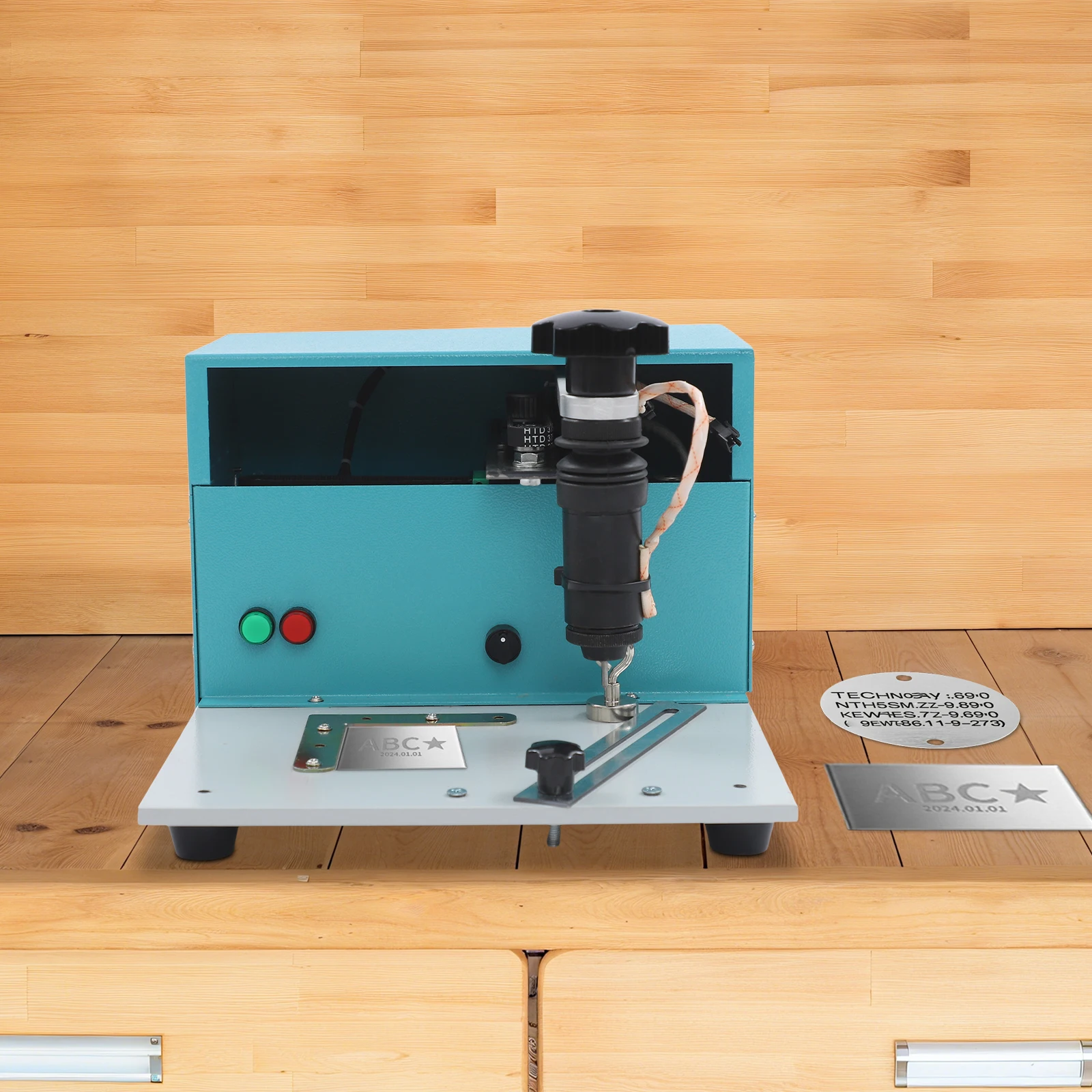 

Tabletop Electric Marking Machine - 110v Us Plug Industrial Metal Plate Marker, 0.01-1.5mm Marking Depth