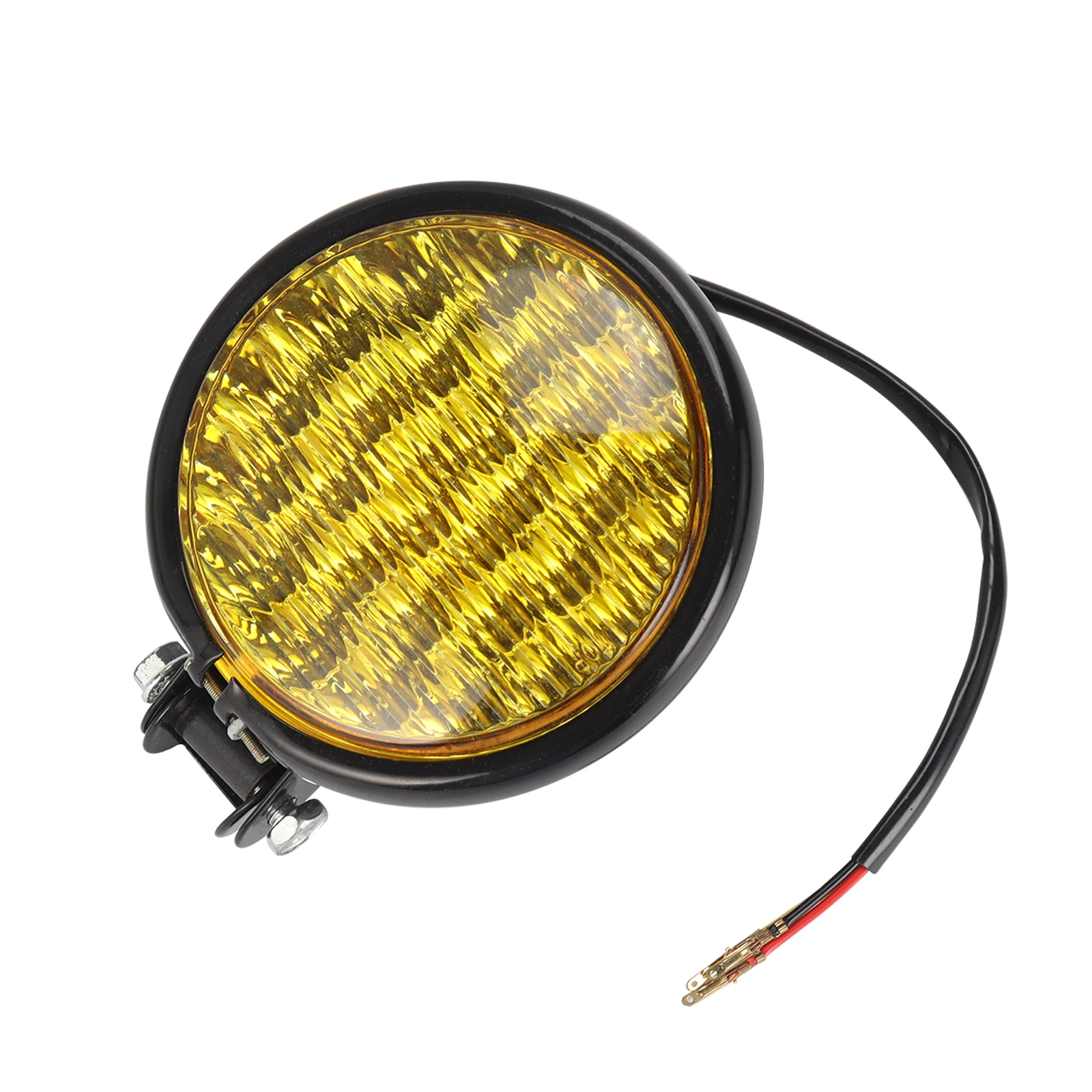 35W Motorcycle LED Headlight Universal Motorbike Retro Headlamp DC 12V Scooter Round Spotlight Motor Vintage Front Lights Lamps