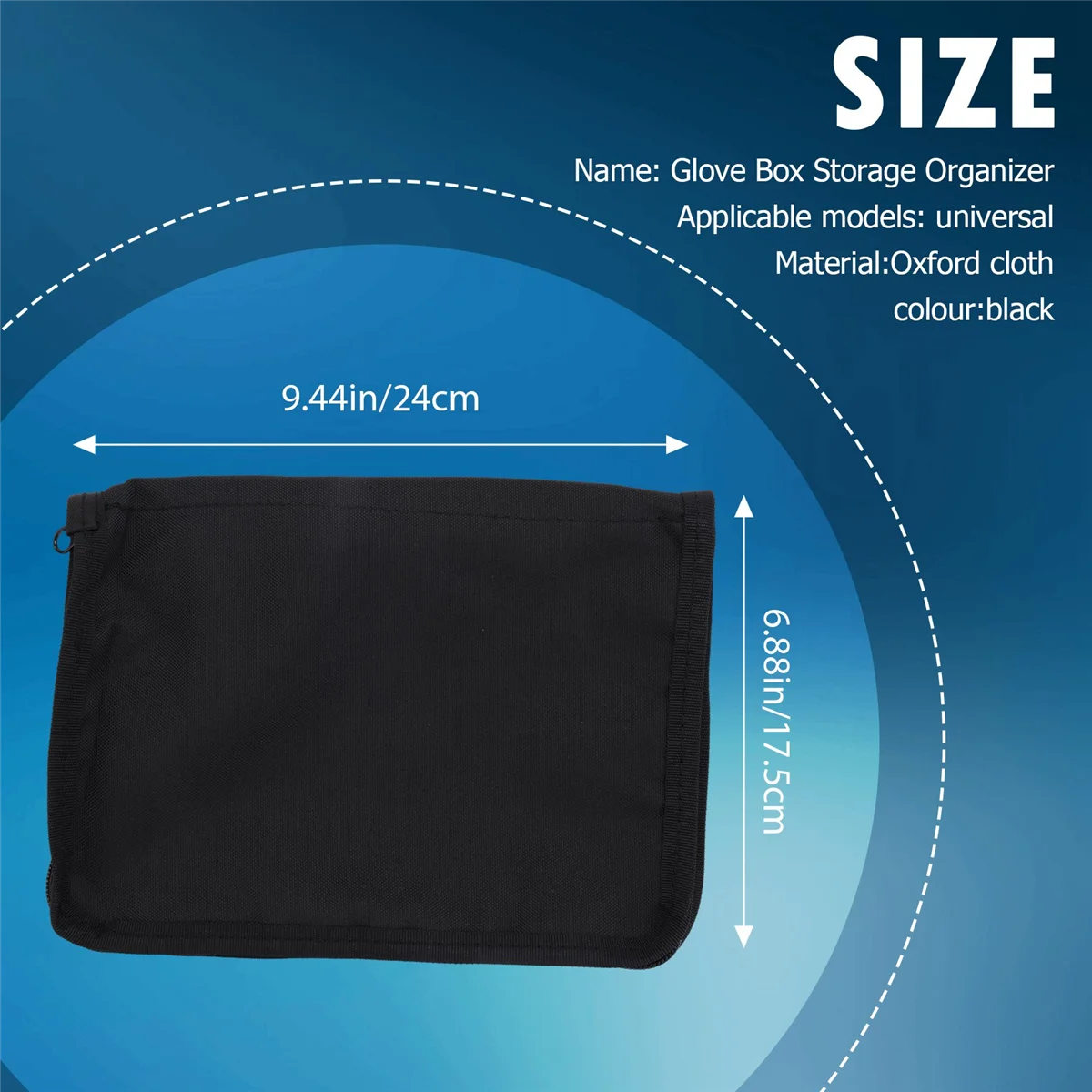 ที่เก็บกล่องใส่ของจัดระเบียบถุงมืออเนกประสงค์สำหรับใส่เอกสารในรถพร้อมกระเป๋าหลากหลาย