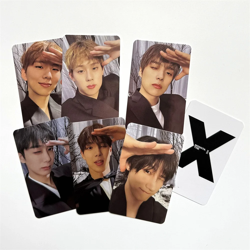 

Альбом для фотокарточек MONSTA X, специальная карта THE X, корейский стиль, карта ЛОМО, двухсторонняя печать, яркая пленочная карта, коллекция для фанатов, подарок