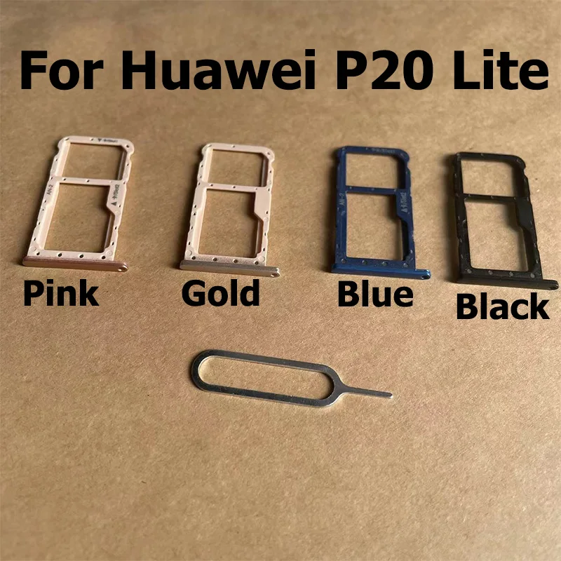 

Держатель лотка для Sim-карты для Huawei P20 Lite, лоток для Sim-карты, держатель слота, соединительный контейнер, запасные части