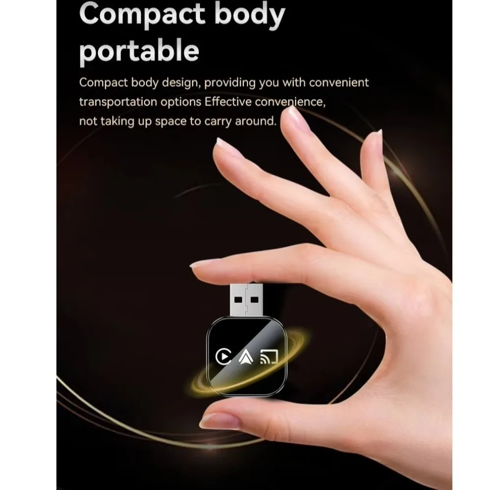 

Беспроводной адаптер Carplay 3 в 1, беспроводное соединение Plug & Play, адаптер Carplay, Bluetooth, автоматическое подключение, подключение Wi-Fi