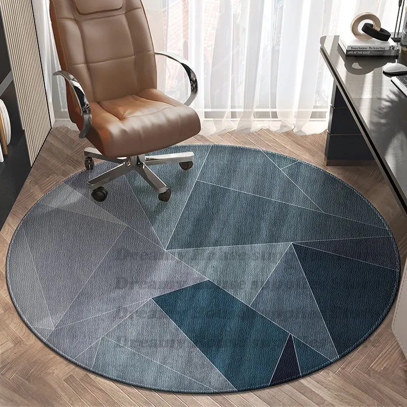 NONE Runde Teppiche Drehstuhl-Bodenmatte Runde Teppiche für Wohnzimmerdekoration Heim-Schlafzimmer-Dekor Teppich Sofa Couchtische Flächenteppich 6