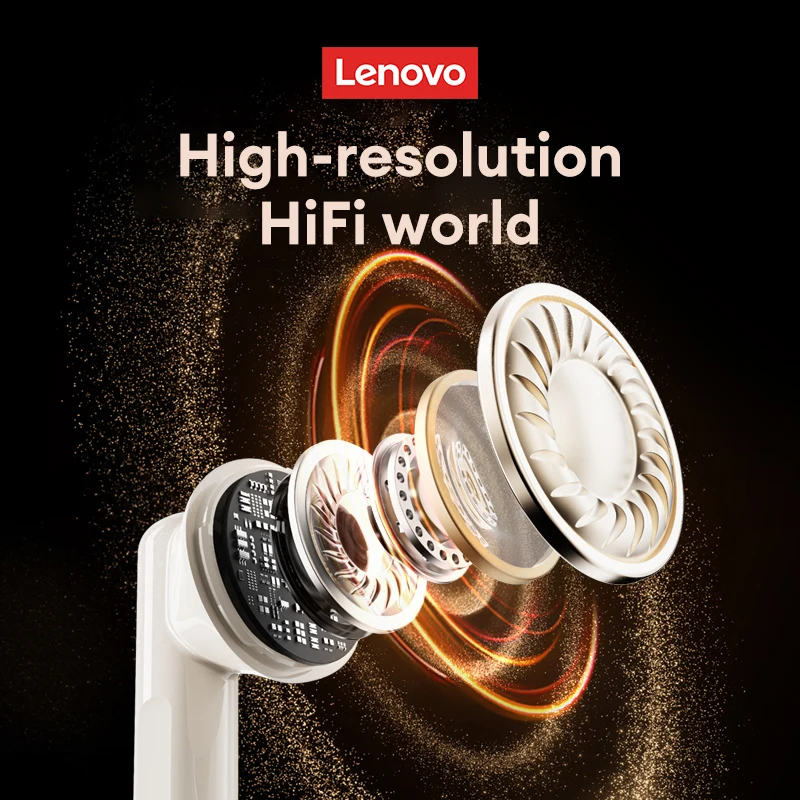 جديد لينوفو EA160 سماعة لاسلكية تعمل بالبلوتوث 5.4 سماعات 24H Play HD مكالمة صوتية سماعات أذن TWS إلغاء الضوضاء سماعات طويلة التحمل